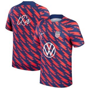 Nike USA National Team Soccer Jersey Mens XL Red Blue Dri Fit Football NEW